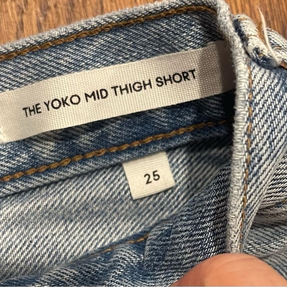 DENIM Forum "The Yoko Mid Thigh" Denim Shorts - Picture 8 of 11